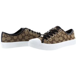 • Coach Signature Empire Outline Canvas Sneakers •